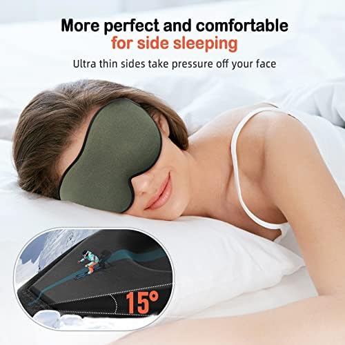 LitBear Sleep Mask for Side Sleeper Women Men, Eye Mask for Sleeping - Image 3