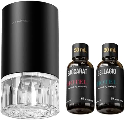 Airversa RD1 Waterless Essential Oil Diffuser Starter Kit, Black by Airversa