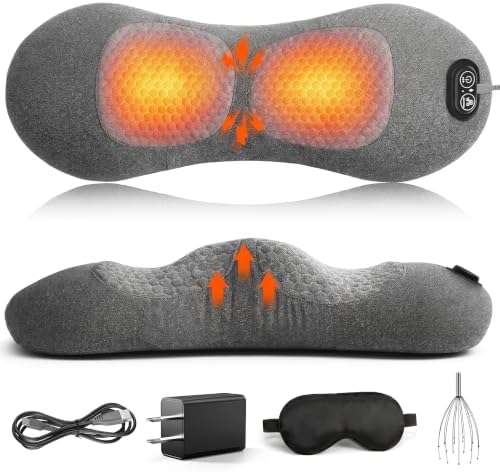 Smooth Back Massager with Heat, Spine Triple Fusion Lumbar Support Cushion by UDAYZIZ