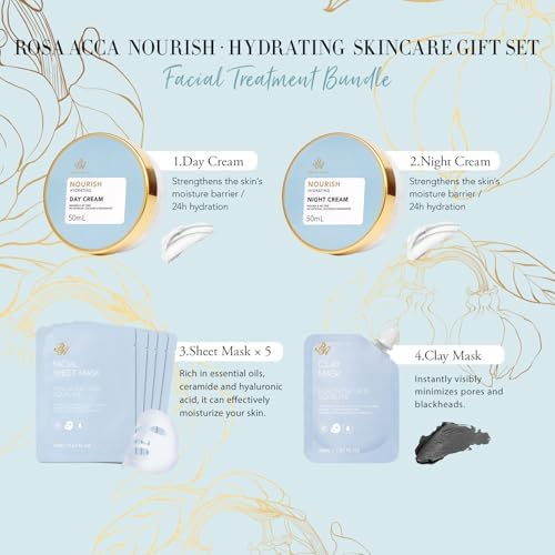 23 Pcs Mother's Day Gifts for Mom, Ylang Facial Skin Care Gift Set, Bath and Body Gifts Basket for Women & Men, Spa Kit Gift Baskets, Birthday Gifts For Women, Sheet Mask, Gel Eye Mask, Christmas - Image 3