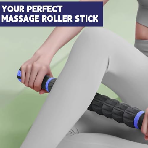 Massage Roller Stick,Muscle Roller Stick for Athletes,Liposuction Massage Roller for Lymphatic Drainage, for Relief Muscle Soreness, Trigger Points, Help Runner Legs, Back Recovery - Image 7
