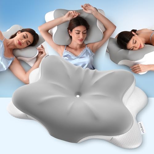 Cervical Neck Pillow for Neck Pain, Ergonomic Memory Foam for Side & Back Sleepers by Unknown