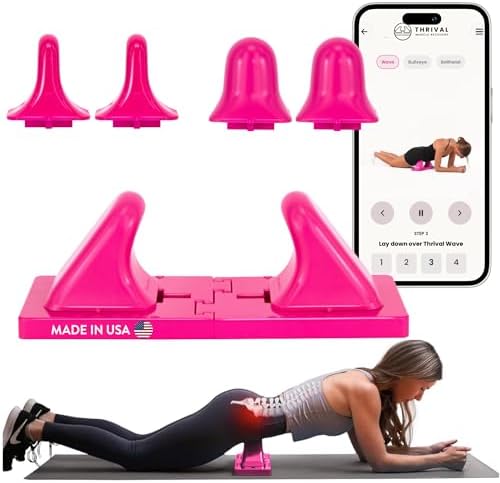 Thrival Deep Tissue Pro, Adjustable Psoas Muscle Release Tool, Pink by ThrivalMuscleRecovery
