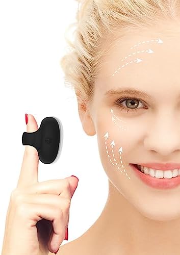Facial Mini Massage Ball, Handhold Portable Powerful Multifunctional Massage Tool, Quiet Waterproof USB Rechargeable Vibrating Travel Pocket Face Eye Finger Joint and Neck Jaw Massager - Black by maedouy