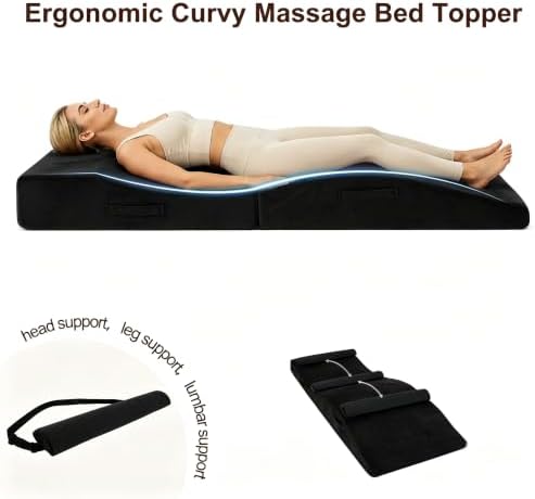 Lash Bed Topper,Ergonomic Massage Table Pad,Foldable,23.6"W *70"L - Image 4