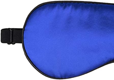 100% Natural Silk Sleep Eye Mask Kids, Cute Night Sleeping Mask with Adjustable Elastic Strap for Girls Boys Child (Blue Small) - Image 2
