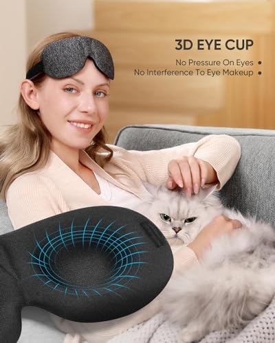 LKY DIGITAL Sleep Mask for Side Sleeper 3 Pack, Blackout 3D Eye Mask - Image 3