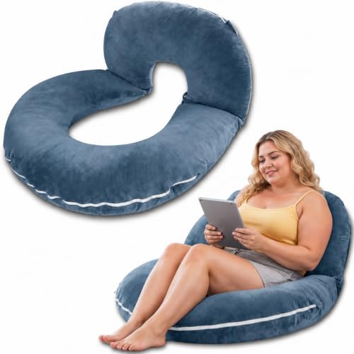 Reading Pillow, Back Pillow for Sitting in Bed and Couch, Gaming Pillow for Adults, Sit Up Support for Bed by INSEN