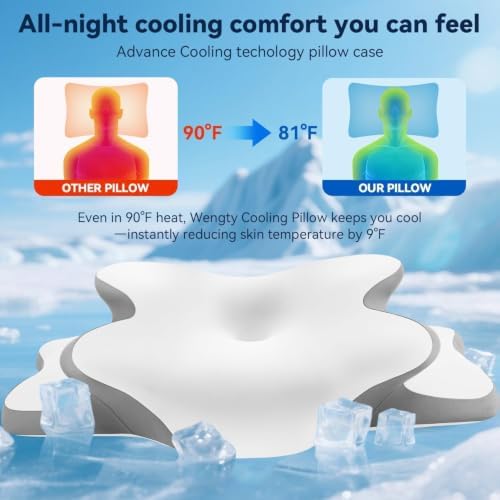 Sleep Apnea Pillow with Neck Pain & Snoring Relief -Orthopedic Cervical Pillow,Ergonomic Contour Memory Foam Pillow for Side, Back,Stomach,Dreamers,Medium Firm (White, Queen Size) - Image 6