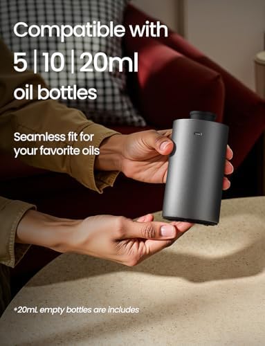 Waterless Essential Oil Diffuser, Rechargeable Car Scent Diffuser, Grey - Image 6