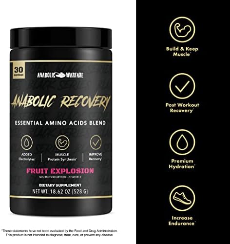 Anabolic Recovery, Essential Amino Acids, Post Workout Recovery, Premium Hydration, Build Muscle* (Fruit Explosion, 30 Servings) - Image 4