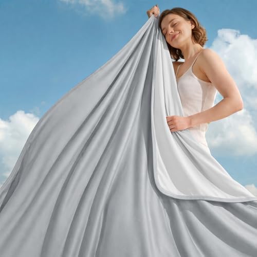 GOHERO Cooling Blanket Throw - Arc-Chill Q-Max >0.5 Cool Summer Blanket for Hot Sleepers - Double Design Lightweight Blanket Absorbs Heat to Keep Cool on Warm Nights(50"x70") Dark Grey by Unknown