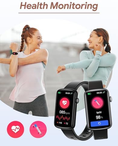 Fitness Tracker, Fitness Watches for Women Men with Heart Rate Monitor Blood Oxygen Sleep Tracker Pedometer, 1.47" Smart Watch Step Calorie Counter for Android iOS IP68 Waterproof - Image 4