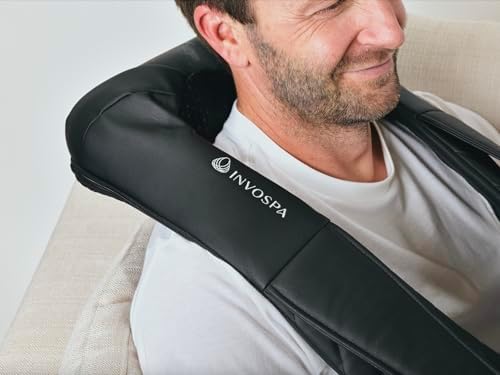 InvoSpa Shiatsu Massager with Heat - Deep Tissue Kneading Pillow for Neck, Shoulders, and Back - Electric Full Body Massage - Image 6