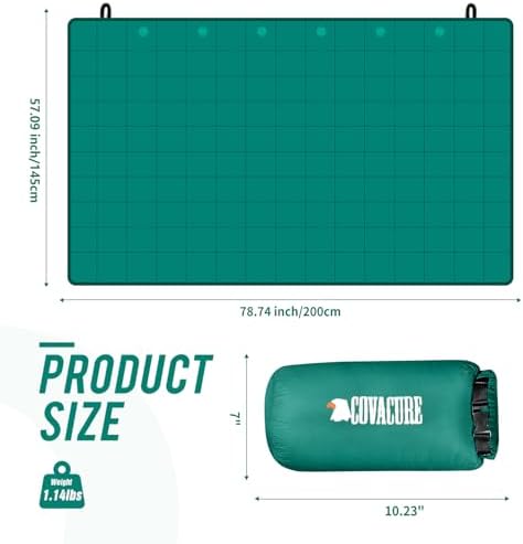COVACURE Camping Blanket, Packable Down Alternative Outdoor Blanket 57X78'' - Image 2