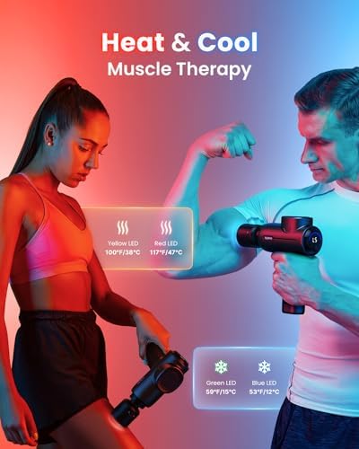RENPHO Active+ Thermacool Deluxe Massage Gun, Charging Stand, Heat and Cold - Image 2
