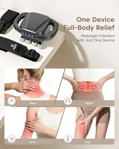 UOTT Mini Curved 16-Head Massage Gun Deep Tissue, Ergonomic Back Massager - Image 7