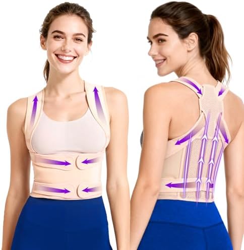 Back Brace & Posture Corrector for Women, Adjustable Back Support by Unknown
