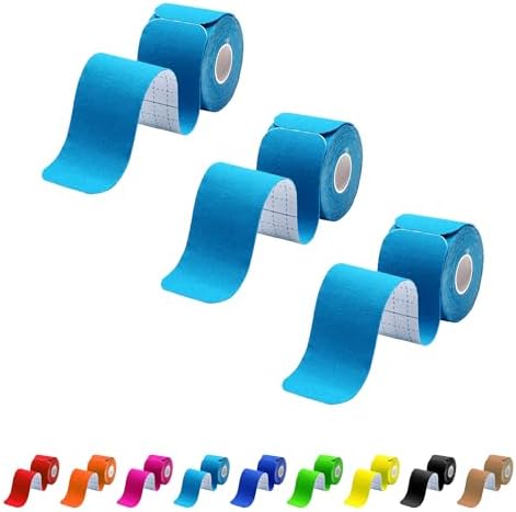 3 Pack Kinesiology Tape Precut, 60 Athletic Strips for Knee & Shoulder by MUSEFITR