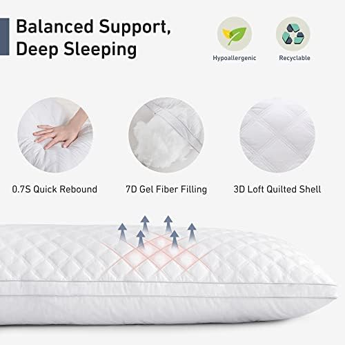 Leeden Adjustable Body Pillow 21 x 54 for Side Sleepers White - Image 3