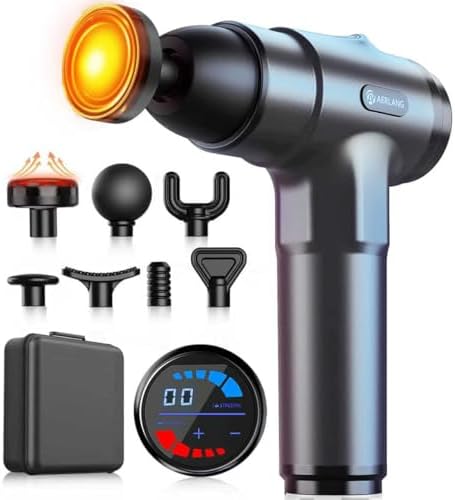 Massage Gun with Heat Massager Deep Tissue Muscle Massager Gifts for Men by AERLANG
