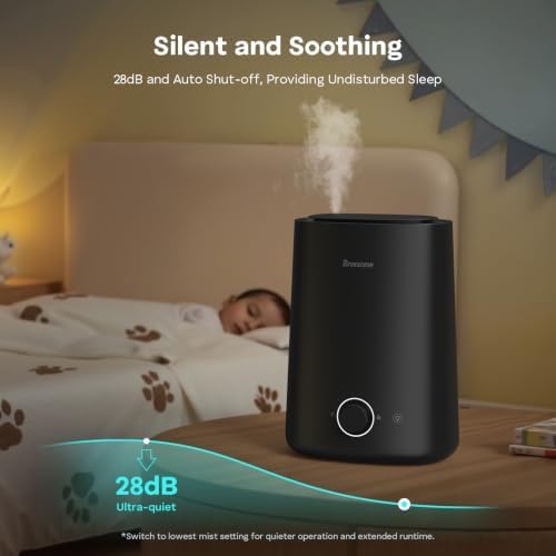 BREEZOME 5L Humidifier for Bedroom 360° Nozzle 50H Runtime Quiet Operation - Image 6