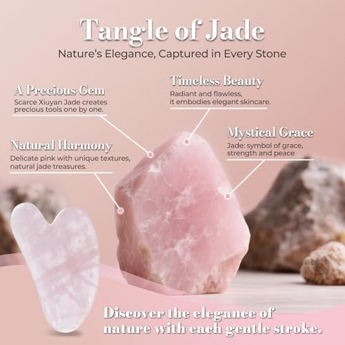 Gua Sha Facial Tools - Natural Jade Stone Guasha Tool for Face & Body,Massage Stick for Jawline Sculpting, Puffiness Reducing, Skin Care Gift, Anti-Aging Beauty Tool - Image 3