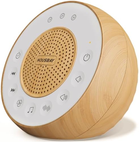 HOUSBAY Sound Machine White Noise for Sleep with Wood Grain by HOUSBAY