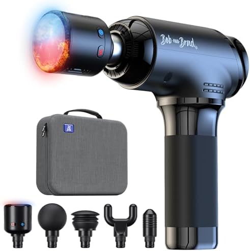 BOB AND BRAD T2 Pro Deep Tissue Massage Gun with Heat & Cold, Percussion by BOBANDBRAD