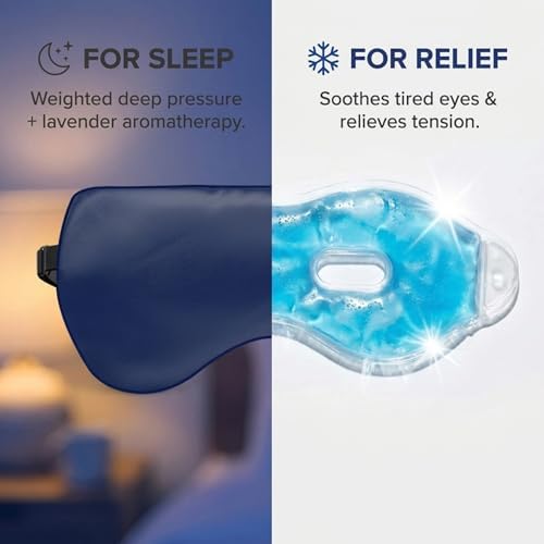ASUTRA Silk Eye Pillow for Sleep, Navy - Filled w/Lavender Buds (One Size) - Image 5