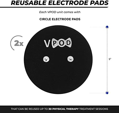 VPOD Single Wireless TENS Unit - EMS Muscle Stimulator for Pain Relief Therapy, 24 Modes - TENS Massager Electric Stimulation Machine for Nerve and Back Pain - Image 6