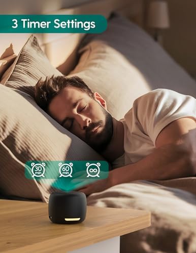 Babelio White Noise Sound Machine, Night Light, Mini and Portable, 15 Non-looping Sounds, Timer, Memory Function, for Adults Baby, Travel - Image 4