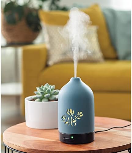 Airome Magnolia Flower Medium Essential Oil Diffuser|100 mL Humidifying Ultrasonic Aromatherapy Diffuser 8 Colorful LED Lights, Intermittent & Continual Mist, Auto Shut-Off - Image 2