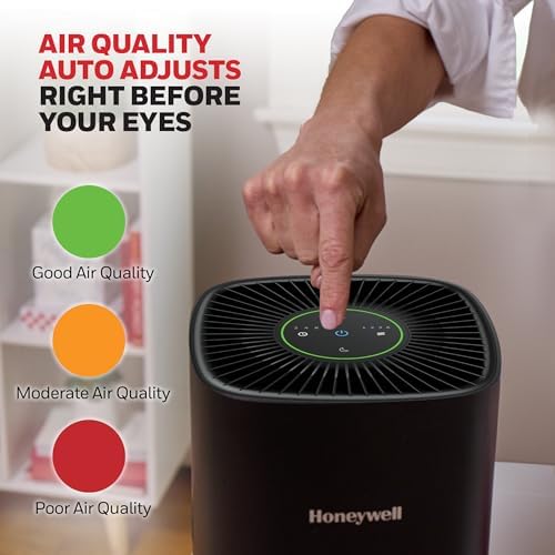 Honeywell Allergen Plus Compact HEPA Small Room Air Purifiers, Black - Image 5