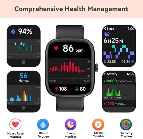 Senior Friendly Fitness Tracker, No App No Phone Required, 1.83'' Display - Image 7
