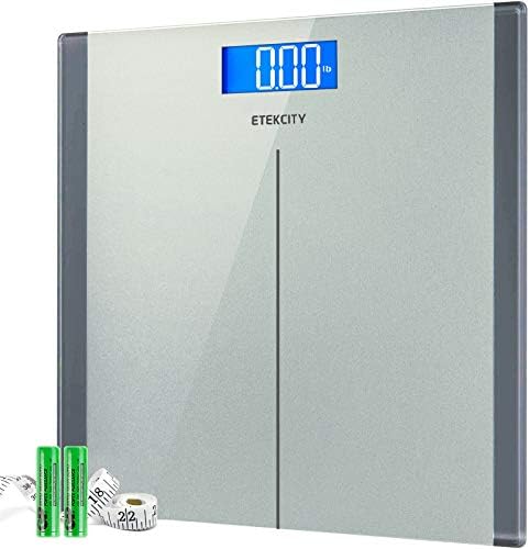 Etekcity Digital Electric Bathroom Scale for Body Weight, 400 lbs, Sliver by Etekcity