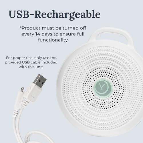 Yogasleep Rohm Portable White Noise Sound Machine, 3 Soothing Natural Sounds with Volume Control, Sleep Therapy For Adults, Kids & Baby, Noise Cancelling for Office Privacy & Meditation, Registry Gift - Image 4