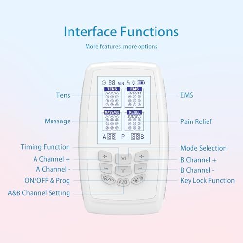 TENS Multi-Functional Pain Relieving Impulses for Muscle Joint, and Muscle Strengthening Training TENS Unit Muscle Training and EMS Muscle Exercises - Image 6