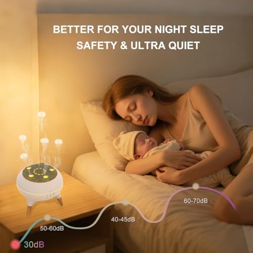 Jellyfish Essential Oil Diffuser, Sound-Reactive 5-Nozzle Mist, Remote - Image 6