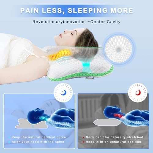 Pain Relief Cervical Pillow for Neck Support,Adjustable Ergonomic Pillow - Image 5