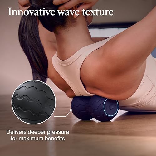 TheraGun Therabody WaveDuo - Ergonomically Contoured Foam Roller - Bluetooth Enabled Muscle Roller for Your Back, Neck & Spine with 5 Customizable Vibration Frequencies in Therabody App - Image 6