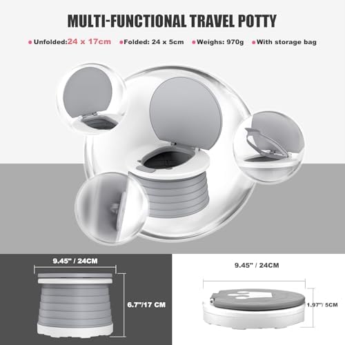 Portable Potty for Toddler Travel Foldable Car Potty Seat for Boys Girls - Image 6