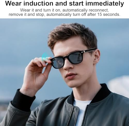Smart Bluetooth Glasses with Auto On/Off, Photochromic Lenses & Audio-Clear - Image 4