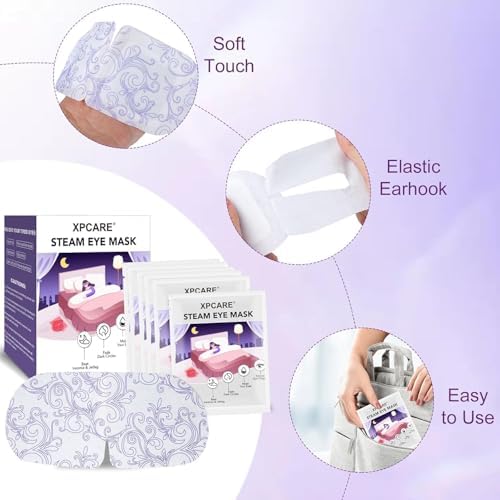 XPCARE 12 Pack Steam Eye Mask Disposable for Dry Eyes Cornea Care-Unscented - Image 5