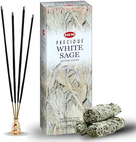 HEM White Sage Incense Sticks - 100 Count | Natural Air Purifying Aromatherapy | Calming and Cleansing Fragrance | Perfect for Meditation and Relaxation | Long-Lasting Burn - Image 2