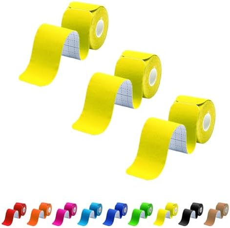 3 Pack Kinesiology Tape Precut, 60 Athletic Strips for Knee & Shoulder by MUSEFITR