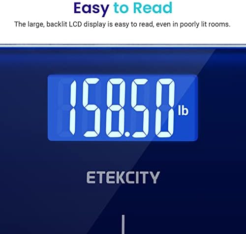 Etekcity Scale for Body Weight, Bathroom Digital Electric Scale for People, Measures Weight up to 400 lbs, Blue (Pack of 5) - Image 3