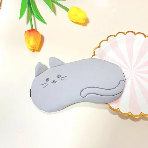 PERFECTSIGHT Cute Sleep Eye Masks (Grey Cat) - Image 3