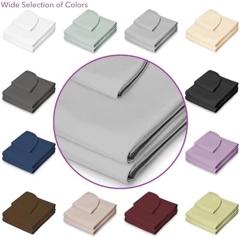 Saloniture 3-Piece Microfiber Massage Table Sheet Set - Premium Facial Bed Cover - Includes Flat and Fitted Sheets with Face Cradle Cover - Light Gray - Image 5