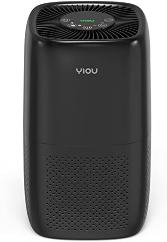 Air Purifiers for Home Large Room Up to 547ft²,Smart Air Cleaner with Auto Mode,H13 True HEPA Filter Block Most Dust Smoke Pollen,Quite Home Odor Eliminators for Bedroom,Office,Shiny Black by YIOU